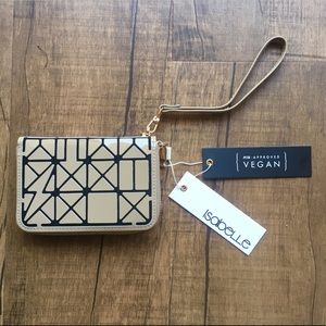 Beige Minimalist Wristlet / Wallet